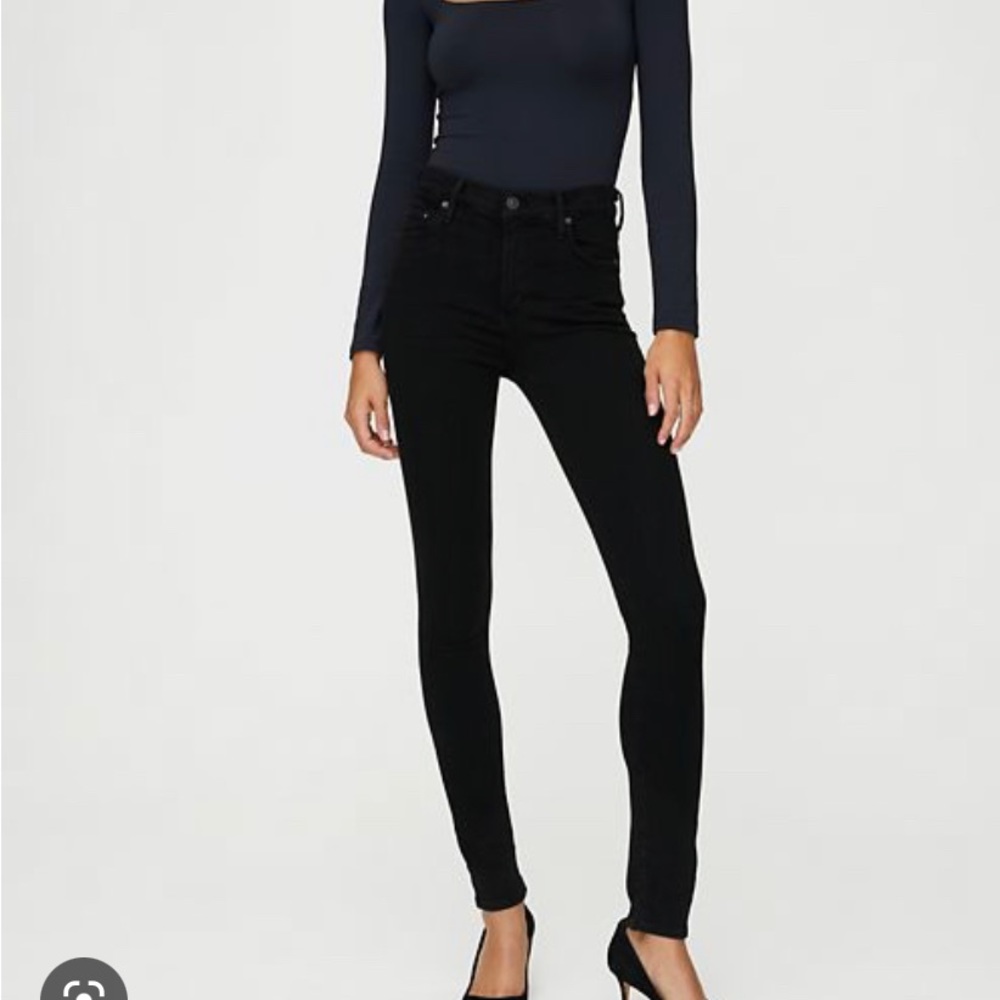 Citizens of humanity rocket sculpt black jeans 28